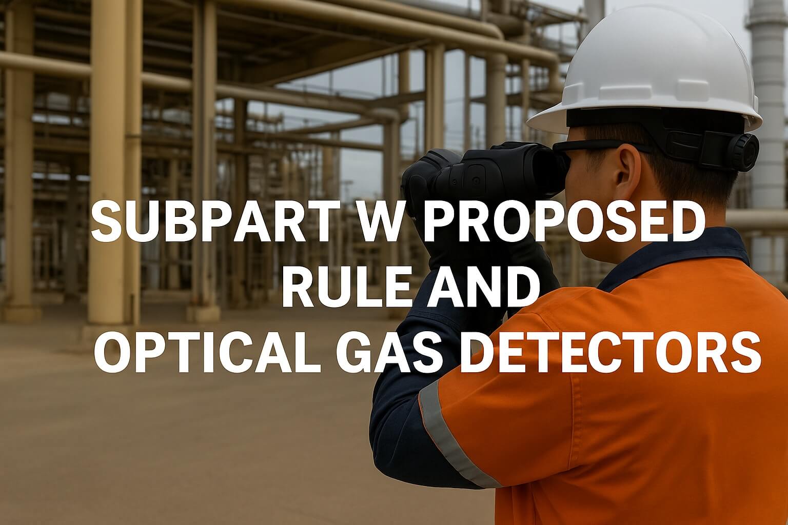 Subpart W Proposed Rule and Optical Gas Detectors